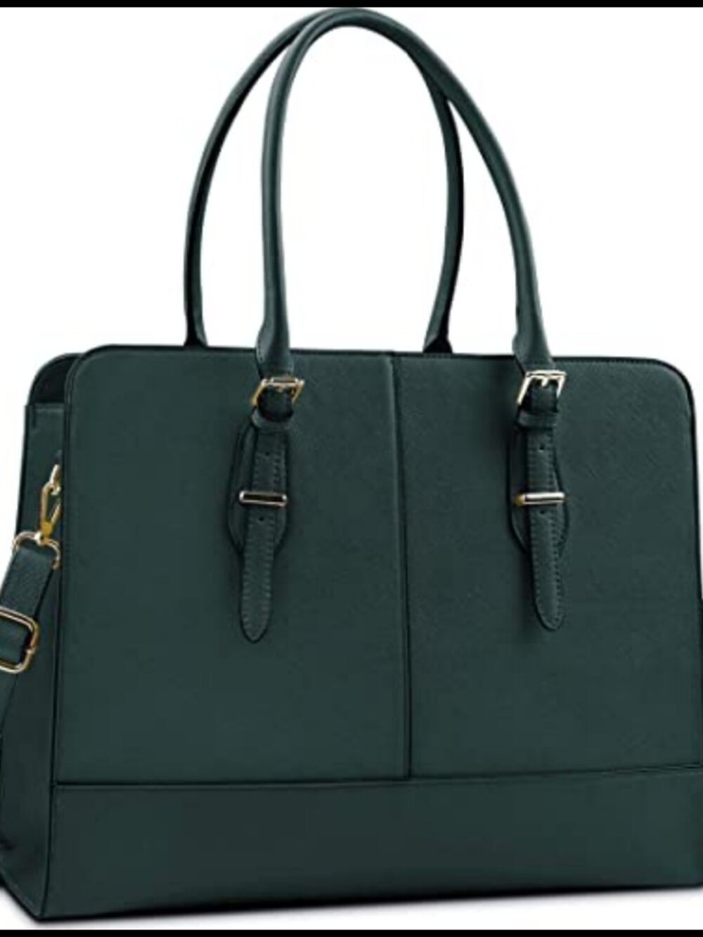 PU Leather Laptop Bag 15.6 Inch Work Tote Messenger Briefcase